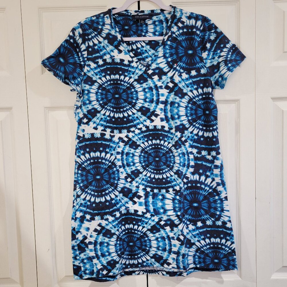 TOMMY HILFIGER TYE-DYE TShirt DRESS Size M